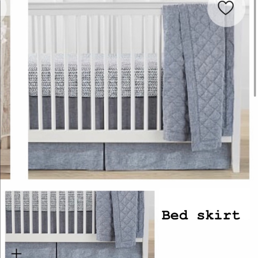 Pottery Barn kids crib skirt
